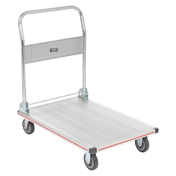 Global Industrial PZS250A 36 x 24 in. Folding Aluminum Platform Truck - 600 lbs