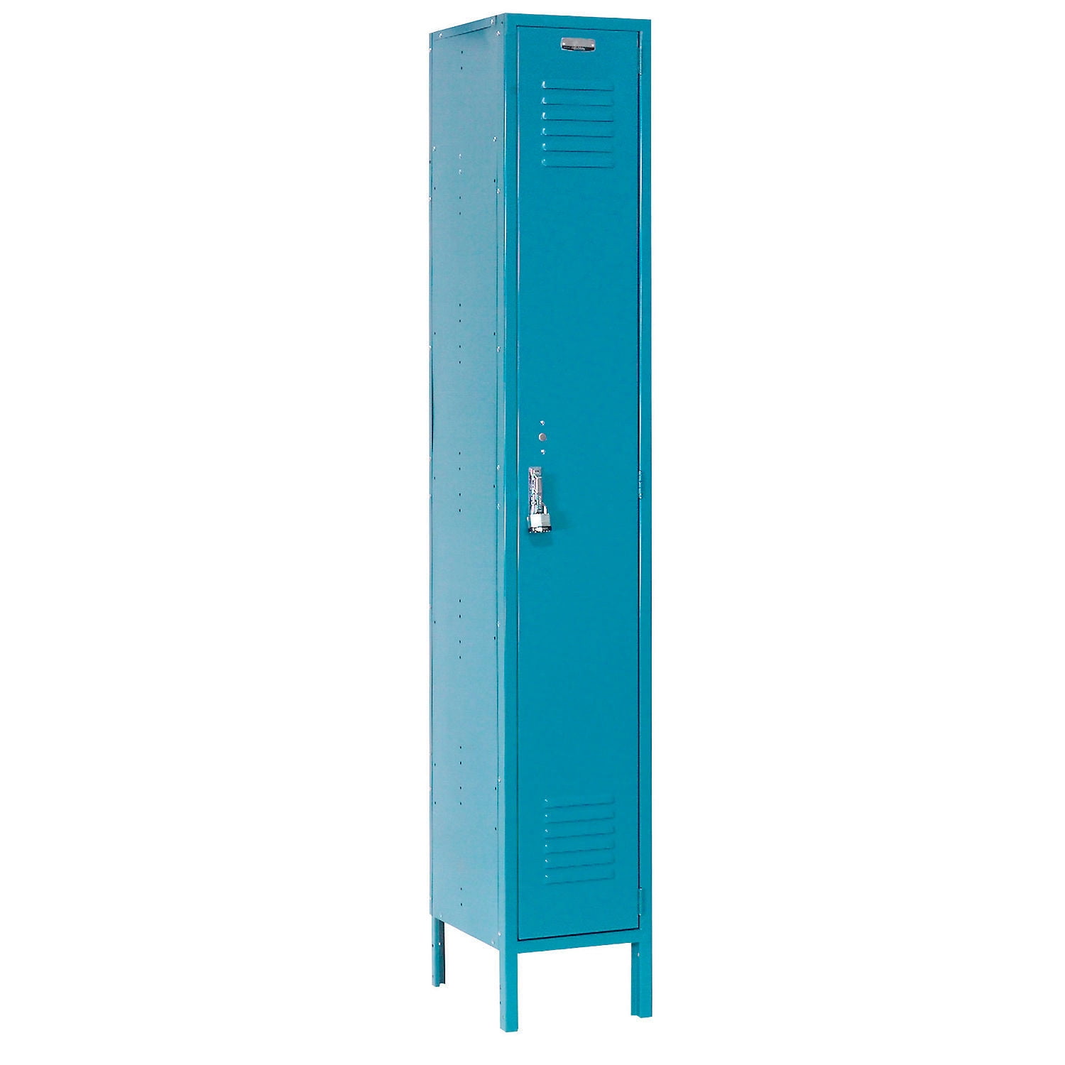 Blue Steel Single Tier Lockable Locker with Lift Latch
