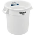 thumbnail image 1 of Global Industrial Plastic Trash Can - 10 Gallon White, 1 of 7