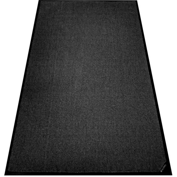 Global Industrial ColorStar Entrance Mat 3/8"" Thick 3'Wx5'L Charcoal Black