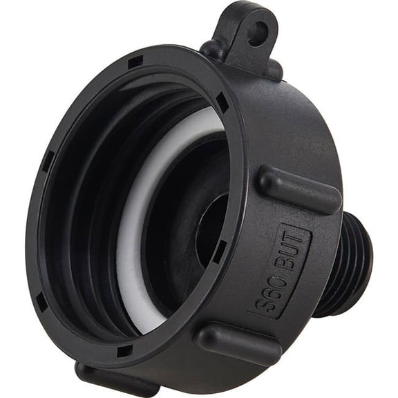 Global Industrial 493519 Polypropylene S60X6 Female Buttress x 0.75 in. Male Garden Hose Pipe Adapter, Black - Case of 5