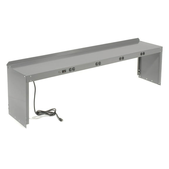 Global Industrial Power Riser 60"W x 15"D x 18"H, Gray