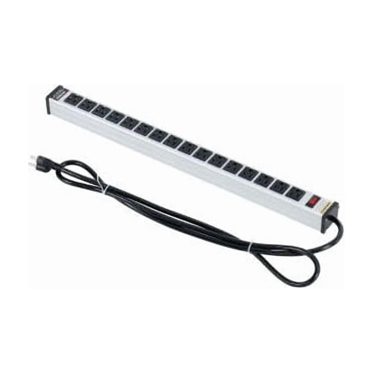 Global Industrial Power Strip 16 Outlets 15A 24""L 15' Cord