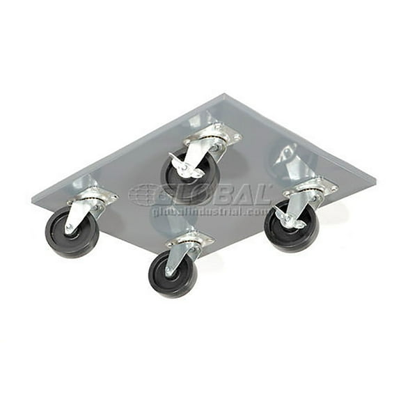 Global Industrial Premium Pedestal Dolly Base 16""W x 20""D Gray