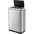 thumbnail image 1 of Global Industrial Rectangular Motion Sensor Trash Can 12 Gallon Brushed Stainles, 1 of 1