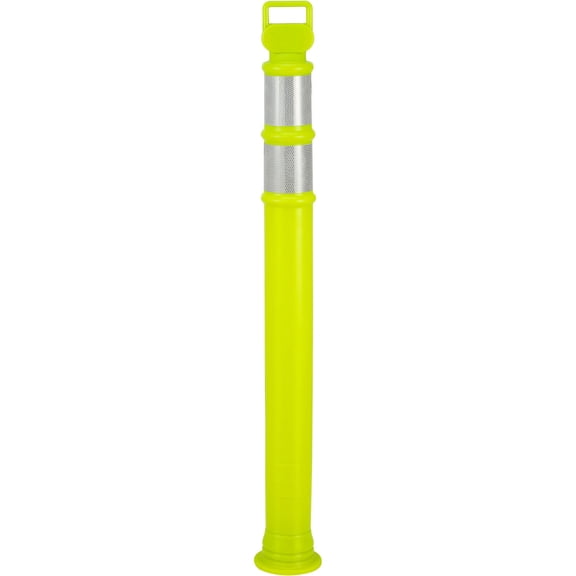 Global Industrial 670796 Reflective Delineator Post - 49 in. - Lime Green