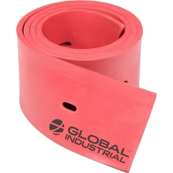 Global Industrial RP6457 Replacement Rear Squeegee Blade for 641410 & 641411 Floor Scrubbers - Red
