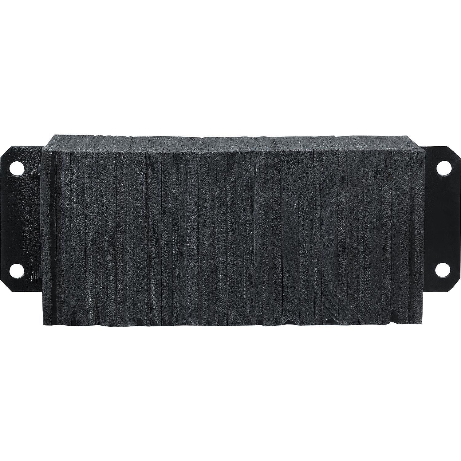 Global Industrial Rubber Dock Bumper, 24"W x 4.5"D x 10"H