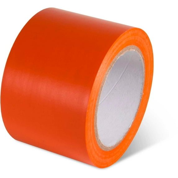 Global Industrial Safety Tape 4""W x 108'L 5 Mil Orange 1 Roll