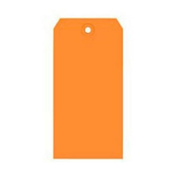 Global Industrial Shipping Tag No.1, Orange - 2.75 x 1.375 in. - Pack of 1000