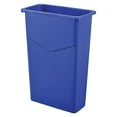 thumbnail image 1 of Global Industrial Slim Trash Can 23 Gallon Blue, 1 of 4