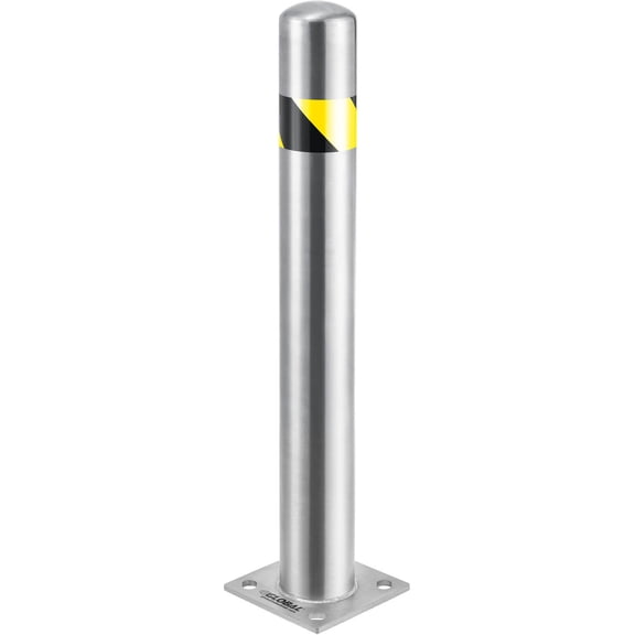 Global Industrial Stainless Steel Safety Bollard, 4.5'' x 36''H