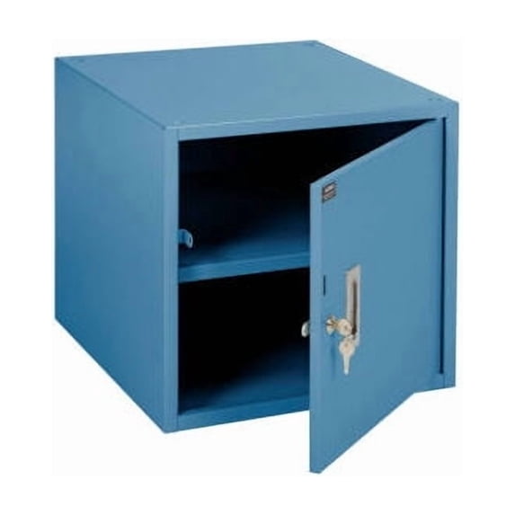 Global Industrial Stacking Steel Cabinet 17-1/4""W x 20""D x 16""H Blue