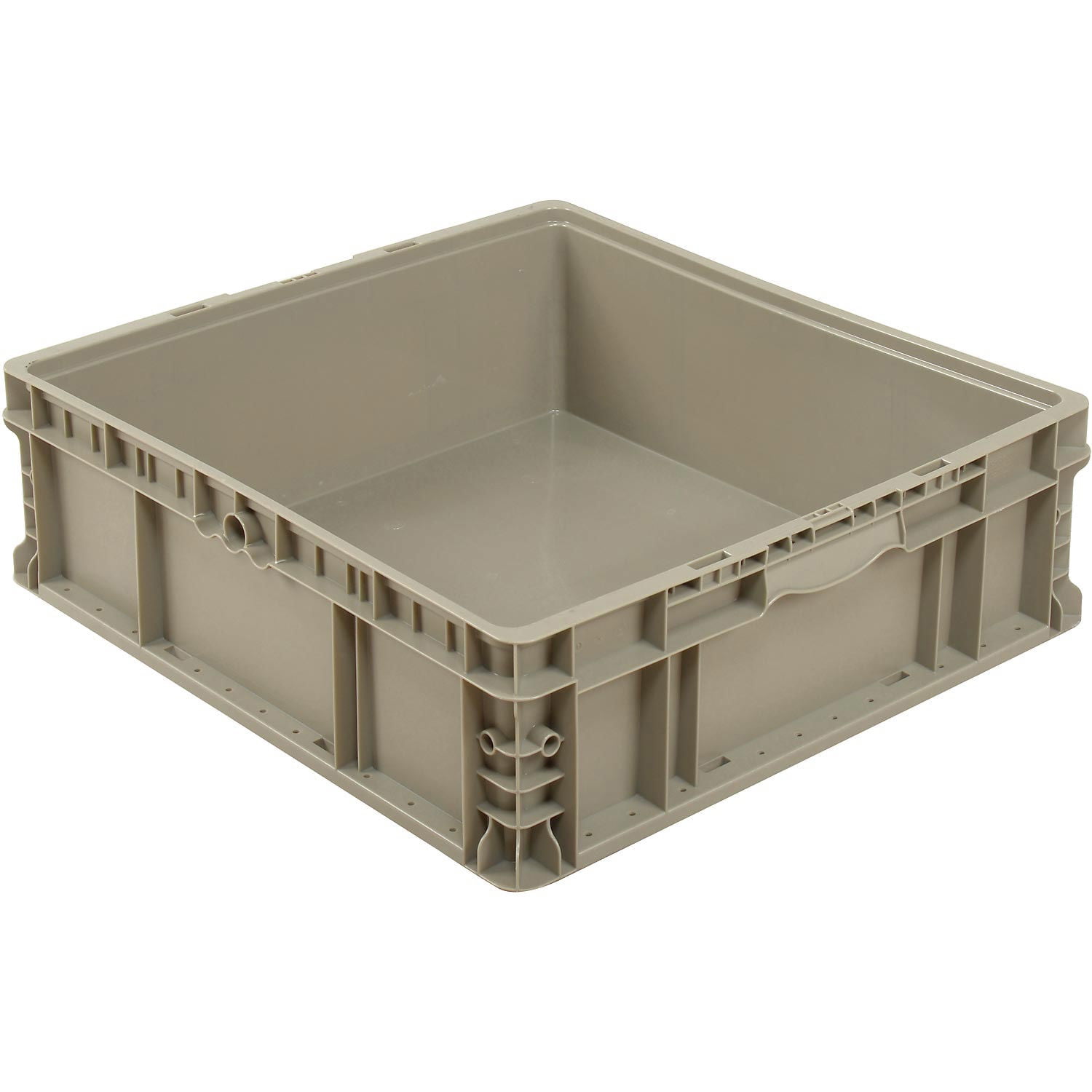 Global Industrial Stackable Straight Wall Container Solid 24""L x 22""W ...