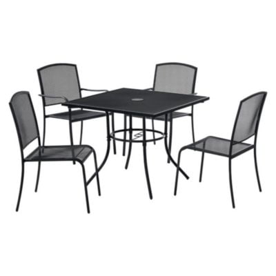 Global Industrial TABLE,CAFE 36" SQ BK 695974