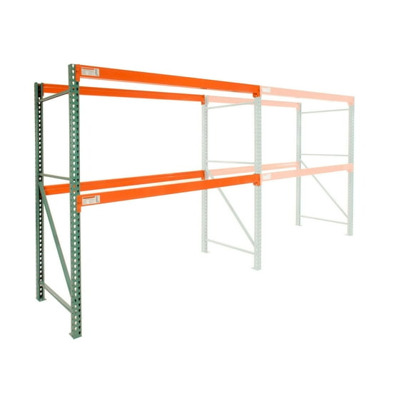 Global Industrial Teardrop Pallet Rack Add-On 96"W x 24"D x 96"H