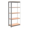 thumbnail image 1 of Global Industrial UABD18486L5 5 Shelf Heavy Duty Boltless Shelving Add On - Laminate Deck, White - 48 x 18 x 60 in., 1 of 1