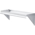 thumbnail image 1 of Global Industrial Wall Mount Shelf with 1-1/2" Lip 18 Gauge 430 Stainless Steel 36"W x 12"D, 1 of 3