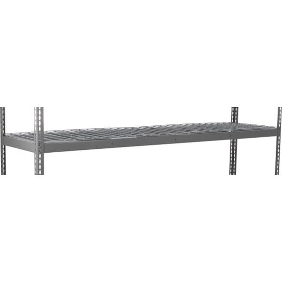 Global Industrial SBD2496R Wire Deck Extra Heavy Duty Boltless Shelving Additional Shelf, Gray - 96 x 24 in.