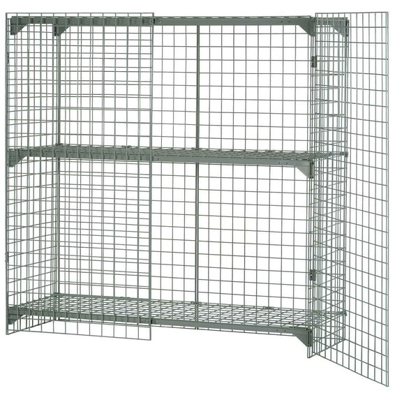 Global Industrial Wire Mesh Security Cage, 72 x 24 x 60