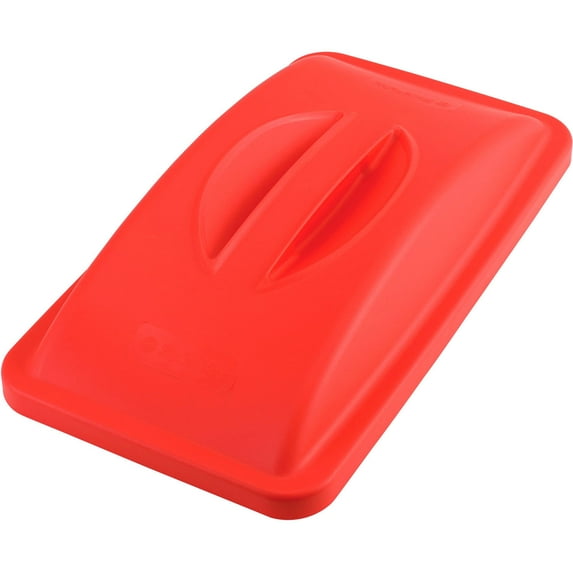 Global Industrial XDL-90L-RD Solid Lid with Handle 23 Gallon, Red 11,20,4"