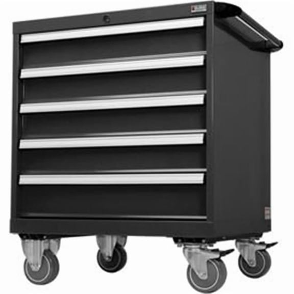 Global Industries 316078 Handle & Wheel Kit for Modular Drawer Cabinet, 30 x 27 in. - Black