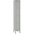 thumbnail image 1 of 4-Tier 4 Door Box Locker, 12"W x 12"D x 18"H, Gray, Assembled, 1 of 1
