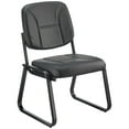 thumbnail image 1 of Antimicrobial Vinyl Reception Chair, Armless, Black, 1 of 1