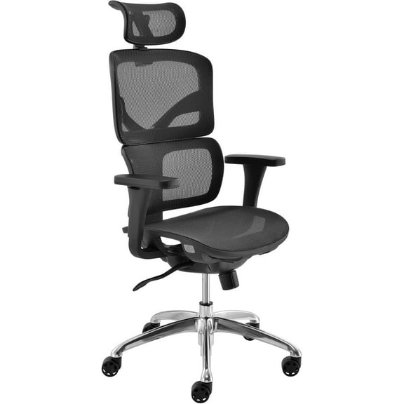 Global Industries 695545 All Mesh Premium Chair, Black