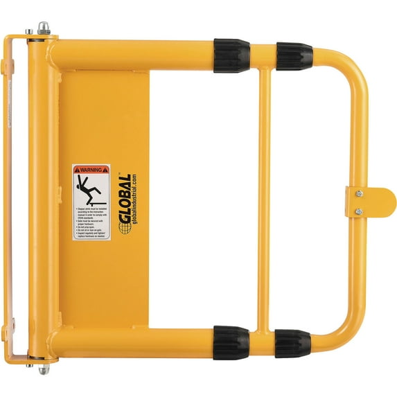 Universal Spring-Loaded Safety Swing Gate, 22" to 40"W Opening, Yellow