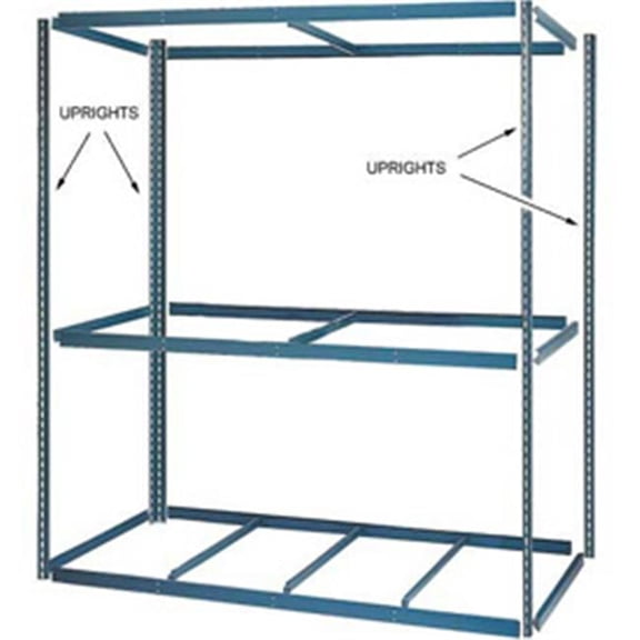 Global Industries 790CP102 7 ft. High Gray Angle Post - Set of 4