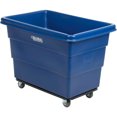 thumbnail image 1 of 8 Bushel HDPE Plastic Box Truck with Steel Base, Blue, 33-3/10"L x 24-3/5"W x 27-2/5"H, 1 of 4
