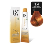 GK HAIR Global Keratin - Professional 9.4 Hair Cream Tube 3.4 fl oz, Nourishing and Cleansing Styling Color, High Performance and Long-Lasting Permanent Natural Hair Dye