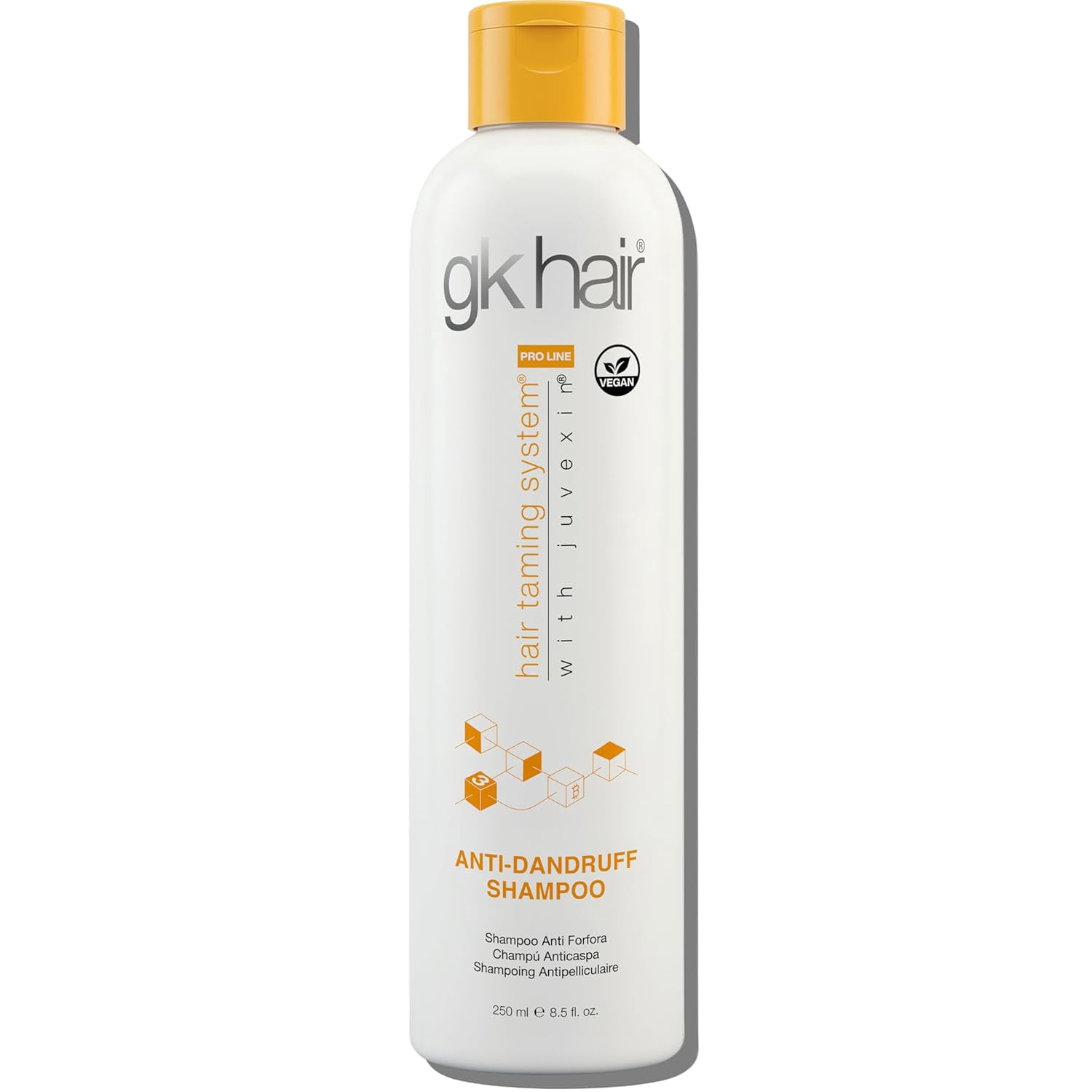 GK HAIR Anti-Dandruff Shampoo Leaving Your Scalp Refreshed and Hair Soft, Smooth – Sulfate-Free Shampoo for Dry Damaged Hair for Men and Women 8.5 Fl Oz