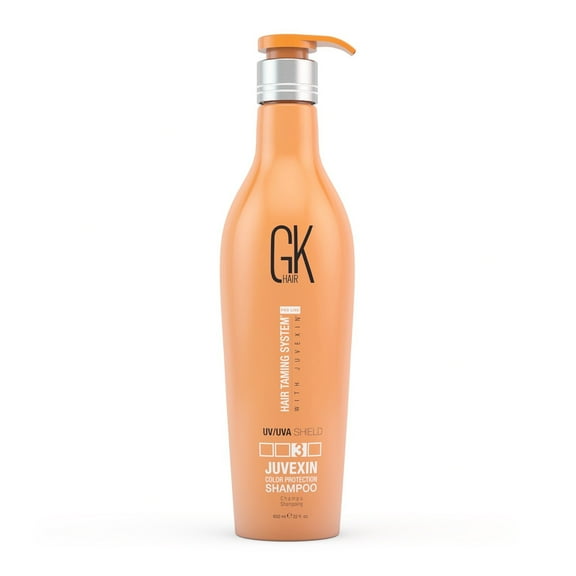 GK HAIR Global Keratin Colored Shield Shampoo (8.11 Fl Oz/240ml) - Deep Cleansing Moisturizing Heat Protection for Color Treated Dry Damaged Curly Frizzy HAIR - Sulfate Free