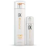 Global Keratin GKhair Balancing Shampoo - 1000ml/33.8oz - GK Hair Global Keratin Leave in Conditioner Cream For Detangling Smoothing Strengthening 130ml