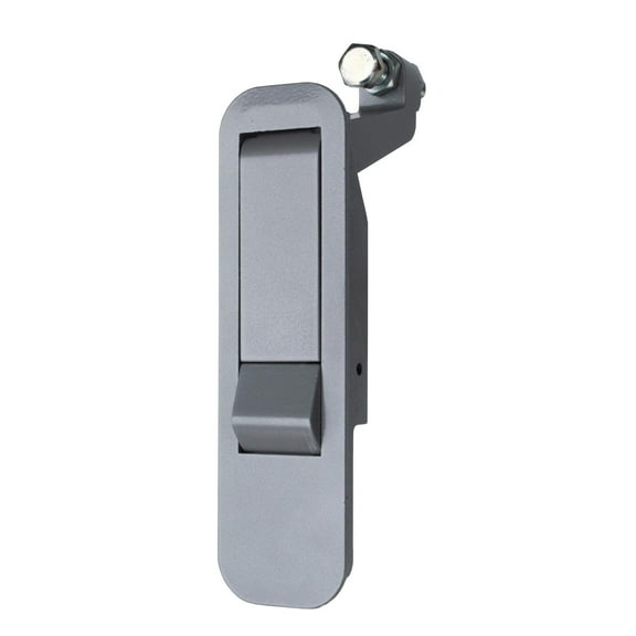 Global Link Pivot Latch, Long Body, Long Arm, Non-Locking, Silver Powder Coat