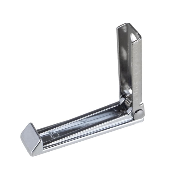 Global Link RV Baggage Door Holdback / Fold Down Robe Hook, Polished Chrome