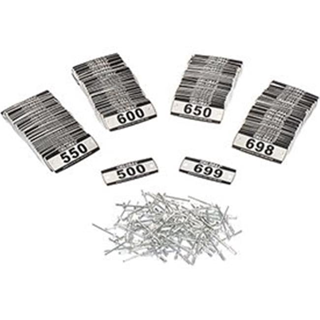 Global Locker Number Plate Kit - Numbered 500-699 - Pack of 200 ...