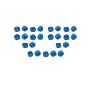 Global Medical Products Syringe Tip Cap, Luer Lock, Blue, Non-Sterile, 25 Pack