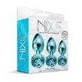 thumbnail image 1 of Global Novelties, Nixie Metal Anal Plug Trainer Set Blue Metallic, 1 of 5