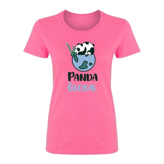 Global Panda Shaped T-Shirt Women -Image by Shutterstock, Female x-Large