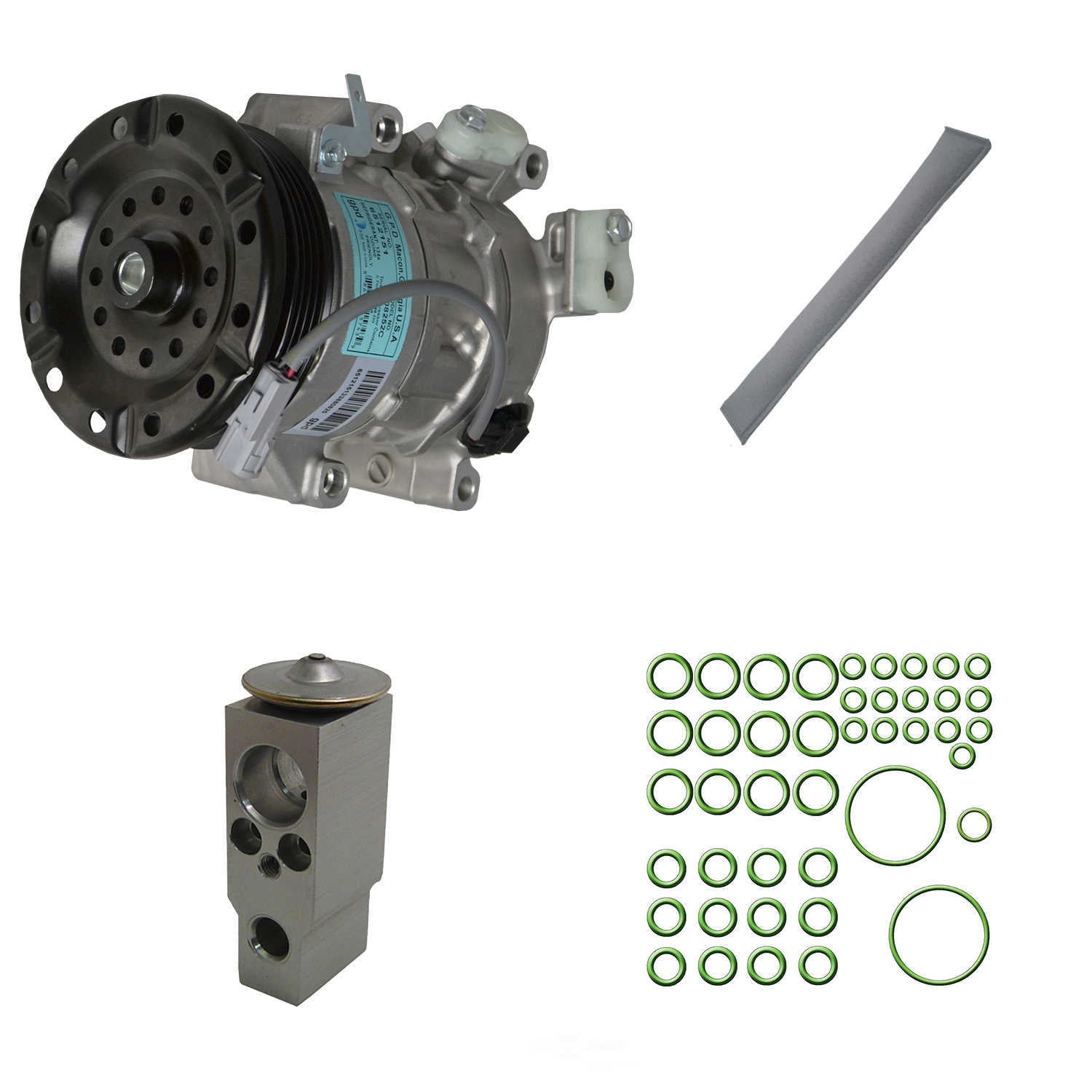 Global Parts 9642045 A/C Compressor and Component Kit Fits select: 2013-2014 TOYOTA YARIS