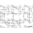 thumbnail image 1 of Global Parts Distributors 2270C Radiator Fits select: 1999-2004 HONDA ODYSSEY, 1 of 1