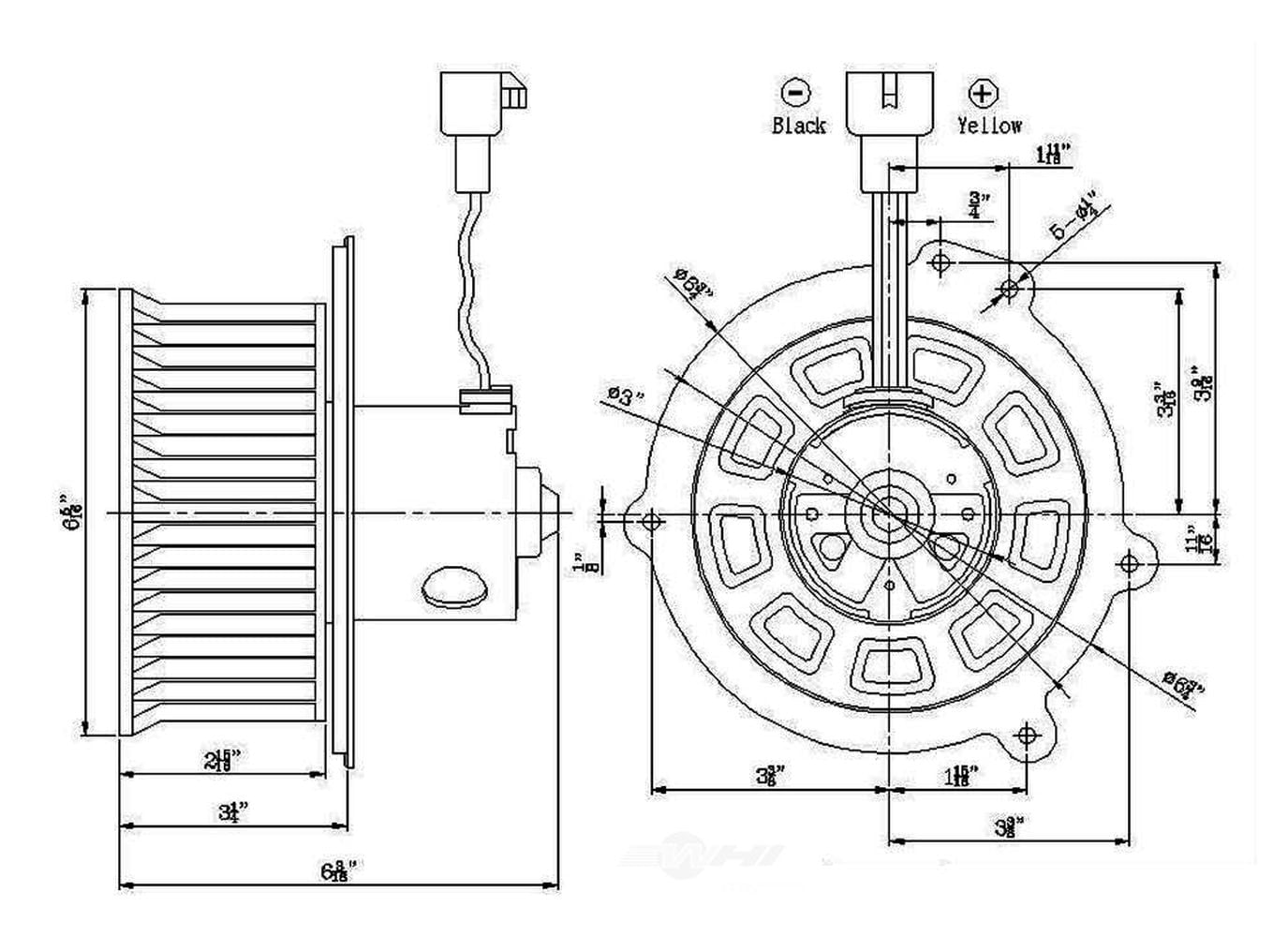 Global Parts Distributors 2311641 Blower Motor