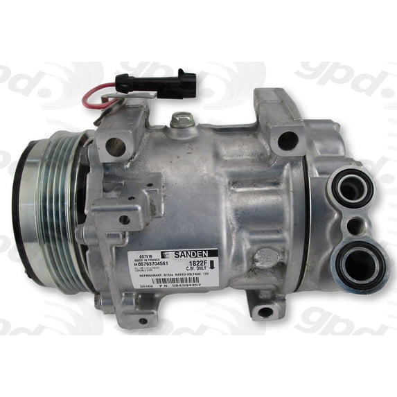 Global Parts Distributors 7513371 A/C Compressor Fits select: 2014-2017 RAM PROMASTER 2500, 2014-2016 RAM PROMASTER 3500