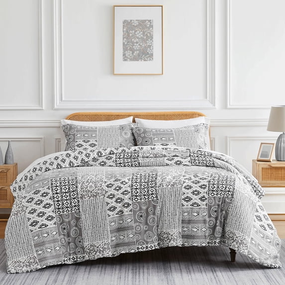 Global Patchwork Reversible Duvet Cover Set