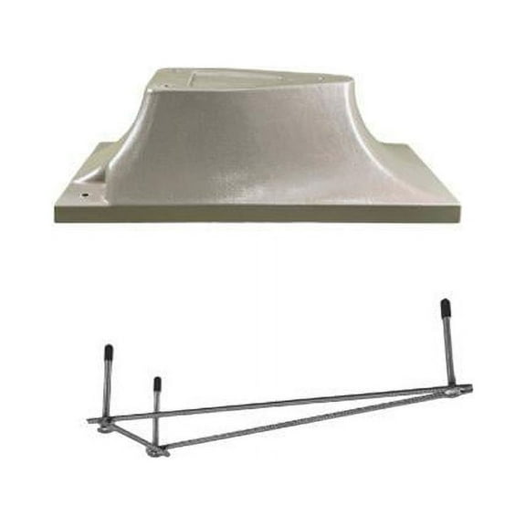 Global Pool Products 3 Bolt Base Replacement Stand - with Jig for 8' Diving Board Inground Swimming Pool - Sand