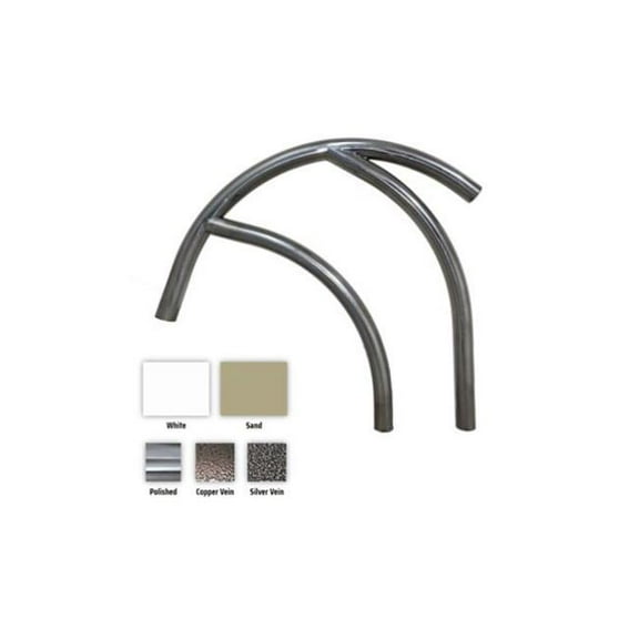 Global Pool Products GPPMRGR30SS2 30 x 0.065 in. Modern Figure-4 Polished Handrail - Set of 2