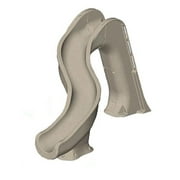 Global Pool Products RIP Tide Inground Swimming Pool Water Slide Deck Mounted Left Curve Turn Sand GPPSRT-Sand-L